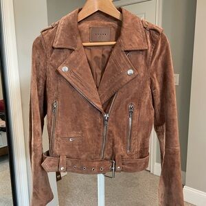 Blank NYC Leather Jacket in brown size S